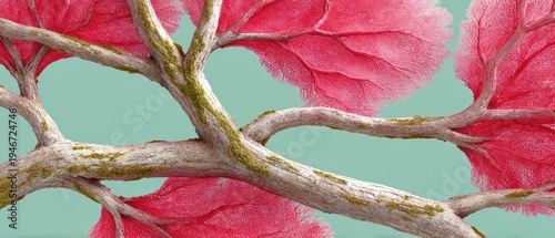 Pink flower close up detailed view of vibrant pink flower blooming on a tree branch showcasing natural beauty