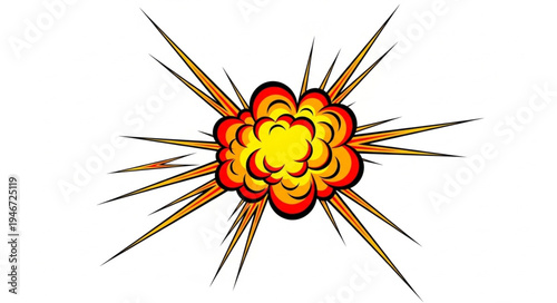 Explosion Blast Fire Effect.