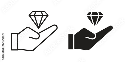 Value icon outline vector set. icon vector isolated on white background. EPS 10