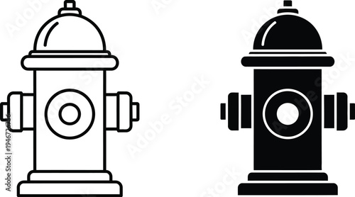 Fire hydrants are essential equipment icons used by firefighters to access water supplies for extinguishing fires. 