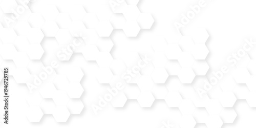 White paper texture abstract grid tile seamless hexagon wall creative metal business wallpaper texture background.