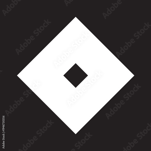 日本の伝統的な器物紋の家紋「釘抜き紋」のイラストベクターデータ