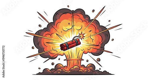 Explosion bomb blast fire.