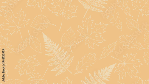 Feather Silhouette on Yellow Background.