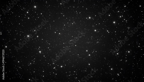 Fotografie Starry night sky background vector with scattered bright stars cosmic astronomy