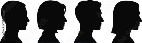 Flying Mallard Duck Silhouette Set, Waterfowl Bird Vector Graphics for Hunting Logos, Wildlife Nature Design Elements, Migrating Ducks in Flight Icons