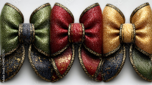 set of colorful bows
