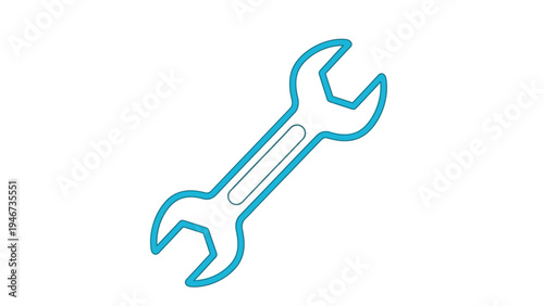 Adjustable Spanner Tool for Machinery Repair.