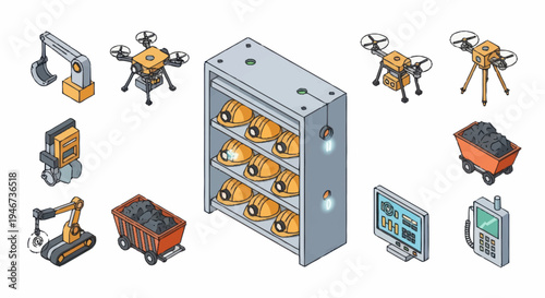 Mining Industry Technology and Equipment Collection.