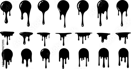 Grunge black ink splash kitchen utensils silhouette vector illustration design