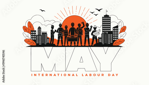 International Labour Day vector illustration