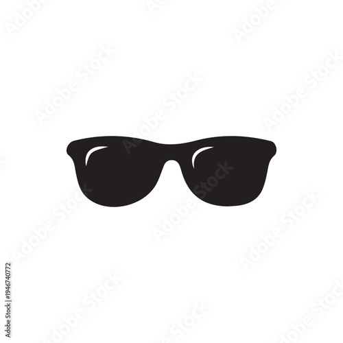 black sunglasses isolated on white