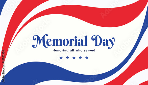 Memorial Day vector graphic