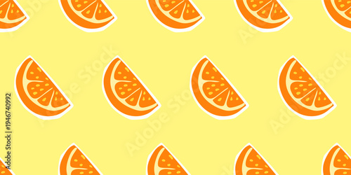 Cartoon  Fun Fruit Seamless Pattern Background. Vibrant Retro Wrapping Paper Print. Colorful Party Wallpaper Design. Fashionable Bold Tropical Textile Positive Festive Fabric. Happy Summer Holiday Art