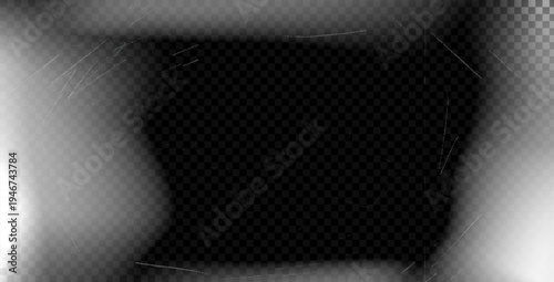 Old film noir scratch with analog flare and camera effect for dark cinema. Film reflection and noise on black background with old glare. Vector leak texture in monochrome cinematic look.