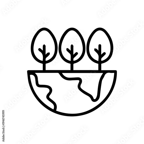 Environmental Planet Outline