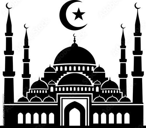 Striking Mosque Silhouette