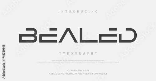 Introducing Bealed Typography Font Design