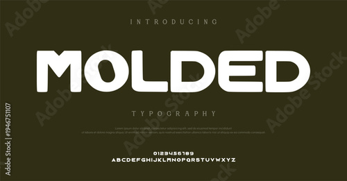Introducing Molded Typography Font Style