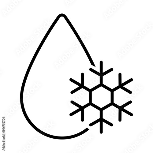 Winter icon vector. Snowl Illustration sign. Cold weather symbol. Cold logo.