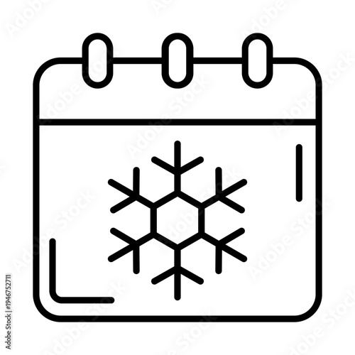 Winter icon vector. Snowl Illustration sign. Cold weather symbol. Cold logo.