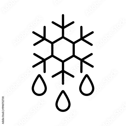Winter icon vector. Snowl Illustration sign. Cold weather symbol. Cold logo.