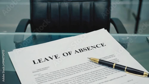 Leave of absence document.