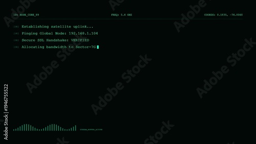 Wallpaper Mural Global Network Node Synchronization | Satellite Uplink Connection | Edge Server Load Balancing. Torontodigital.ca