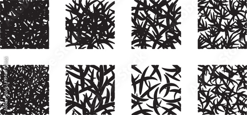 Abstract Cactus Needle Patterns