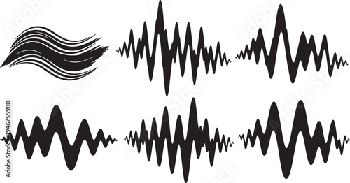 Abstract Desert Heat Wave Lines