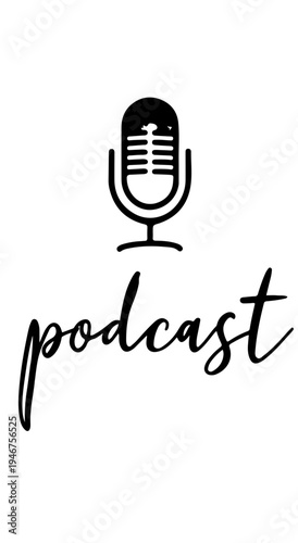 Engaging conversations unfold around a classic microphone design for a modern podcast style