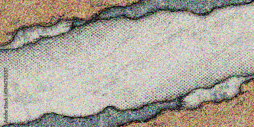 Vector illustration of cracked earth landscape