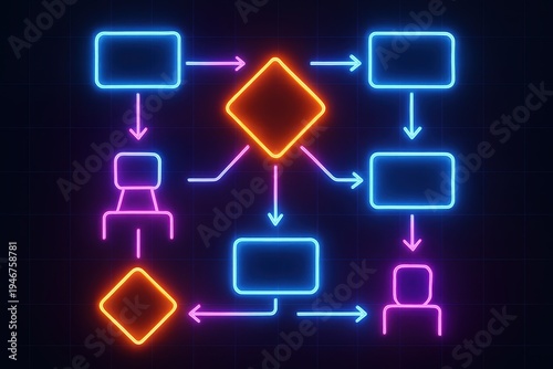 Abstract background with squares charts