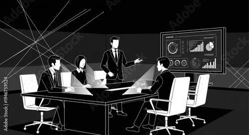 business meeting in office