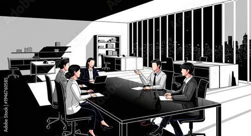 business people meeting in conference room