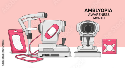 Medical Instruments Illustrate Amblyopia Awareness Month Focused on Vision Health