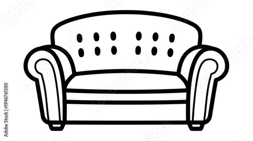 Illustration of Sofa chair furniture living room