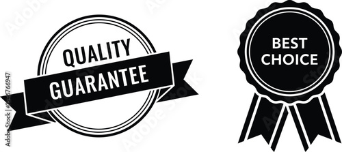 Quality guarantee and best choice badges
