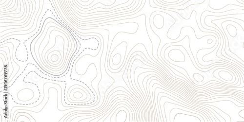 The stylized height of the topographic contour in lines and contours. Abstract geometric space. Topo line technology. Landscape, mesh map texture.
