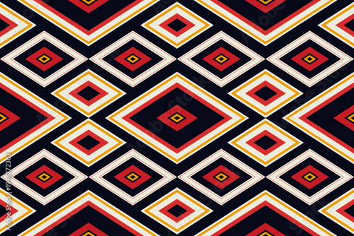 Wallpaper Mural RED EYE FABRIC SEAMLESS PATTERN Torontodigital.ca