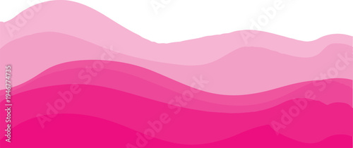Abstract wavy pink layers background, modern organic design with soft color gradients, can be used for banners, websites, and presentations