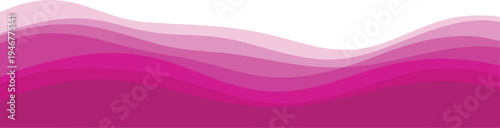 Abstract pink wavy layers background, smooth gradient curves, modern design element for websites and banners