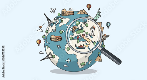 Travel and tourism around the world.