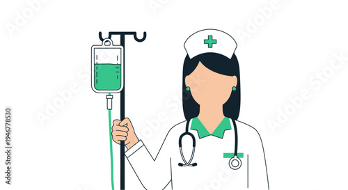 Medical Professional Holding Infusion Bag, Healthcare Worker, Hospital, Treatment, Medicine
