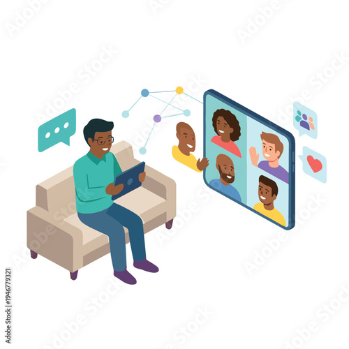 Illustration of People with Certain Mental Conditions