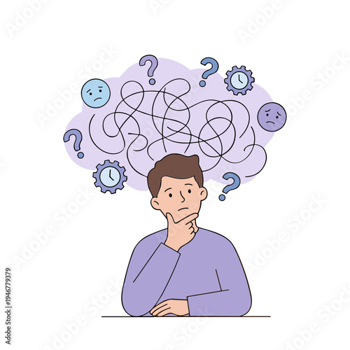 Illustration of People with Certain Mental Conditions