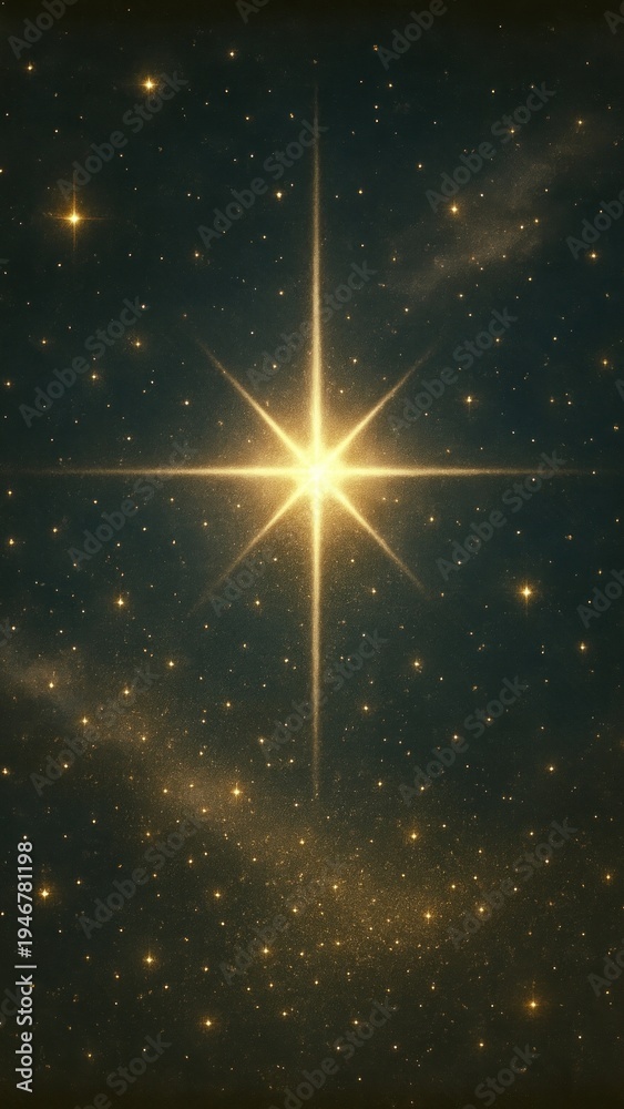 Obraz premium Radiant starry night sky mobile wallpaper