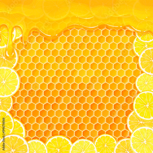 はちみつレモンのフレーム2_正方形