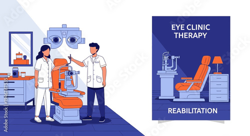 Medical Professionals Perform Eye Exams and Vision Rehabilitation Treatments with Precision