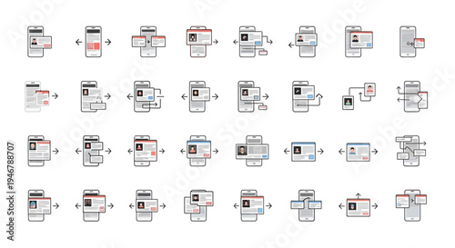 Collection of various technical diagrams and blueprints.